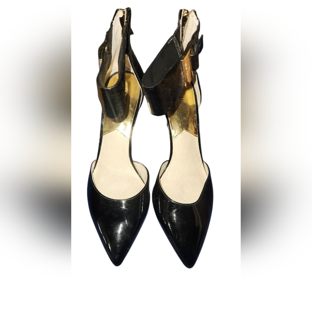 Michael Kors Black Patent Leather Heels Size 6